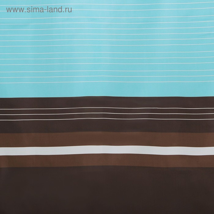 Штора для ванны Доляна «Мятный шоколад», 180×180 см, полиэстер - Фото 1