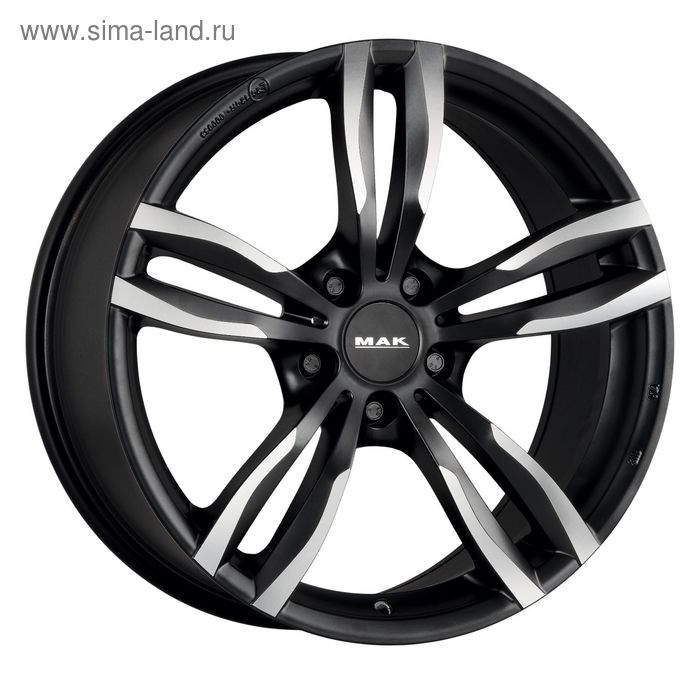 Диск литой MAK Luft 8,0x18 5x112 ET57 d66,6 Ice Black (F8080LFIB57WS6X) - Фото 1