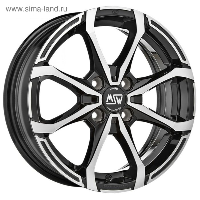 Диск литой MSW X4 5,5x15 4x100 ET32 d60,06 Black Full Polished (W19263001T56) - Фото 1