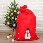Мешок Деда Мороза «Снеговик», 60×95 см - Фото 2