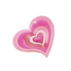Карнавальный значок световой "Сердечко в сердце" - Фото 1