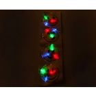 Карнавальный значок-наклейка световой "Смайл", разные виды, набор 4 шт. - Фото 2