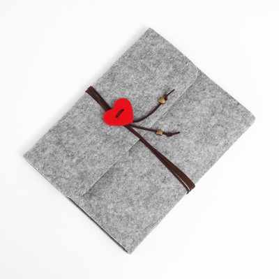 Фотоальбом войлок 30 листов "Сердечко" 24,5х20 см