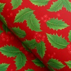 Бумага упаковочная глянцевая "Красные ягоды", 50 х 70 см - Фото 1