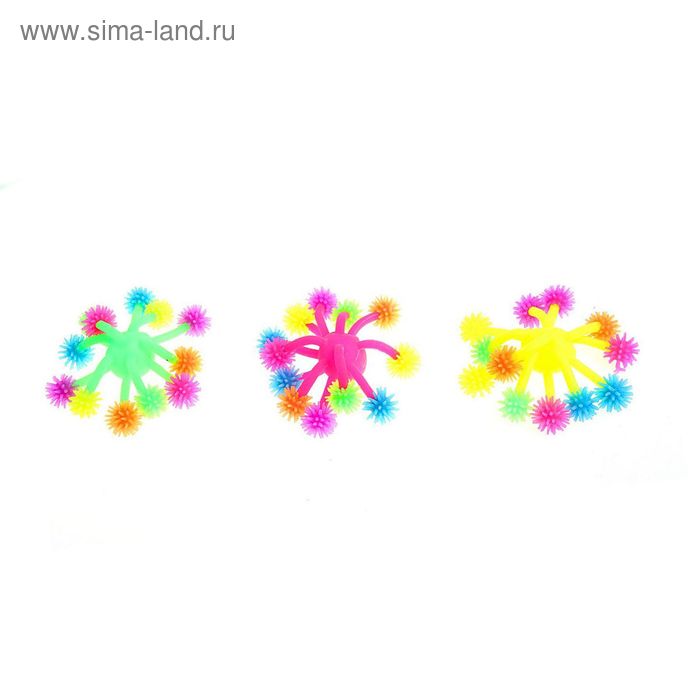 Ёжка резиновый "Медуза", напальчник, цвета МИКС - Фото 1