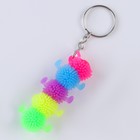 Брелок-ёжка детский «Сороконожка», резиновый, цвета МИКС - Фото 2