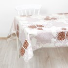 Клеёнка на стол ажурная Lace «Цветы», ширина 137 см, рулон 20 метров - Фото 1