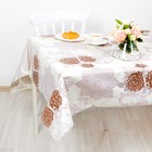 Клеёнка на стол ажурная Lace «Цветы», ширина 137 см, рулон 20 метров - Фото 2