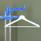 Сушилка для белья напольная 3-х уровневая Доляна, 75(126)×64×170 см, рабочая длина 16 м, на колёсах, нержавеющая сталь - Фото 6