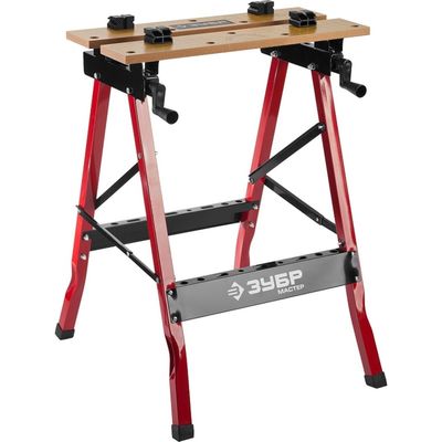 Верстак столярный «ЗУБР» МАСТЕР, складной, 605×640×780 мм, ширина стола 240-350 мм