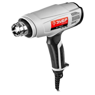 Фен технический «ЗУБР» ФТ-1600, насадки 3 шт., 350/550 град., 1600 Вт