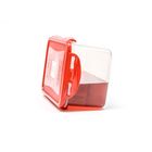 Пластиковый контейнер Oursson, CP1503S/RD, красная крышка, 1,5 л, прямоугольный - Фото 2
