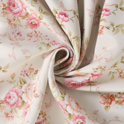 Штора портьерная "Этель" 135х250 см + держатель Нежные цветы, блэкаут, 100% п/э