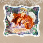 Шкатулка «Ангелочки», белая, 16×14 см, лаковая миниатюра - Фото 2