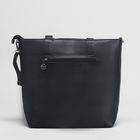 Сумка женская, отдел с перегородкой, наружный карман, длинный ремень, цвет чёрный - Фото 3