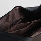 Сумка женская, отдел с перегородкой, наружный карман, цвет чёрный/хаки - Фото 5