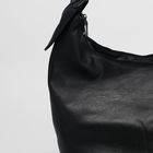 Сумка женская на молнии, 2 отдела, 3 наружных кармана, цвет чёрный - Фото 4