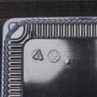 Контейнер-ракушка одноразовый УТ34, 15,2×15,2×8,2 см, внутренний 13×13×8,3 см, цвет прозрачный - Фото 3