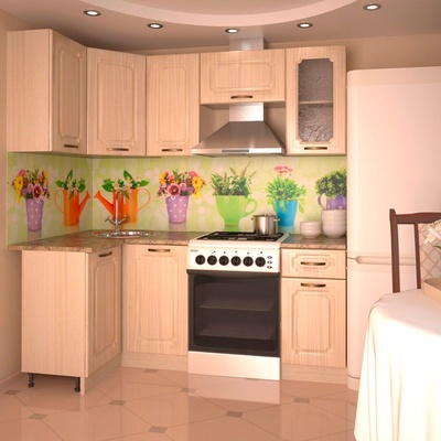 Кухонный гарнитур «Премьера 12», левый, 1100×2000 мм, цвет грецкий орех