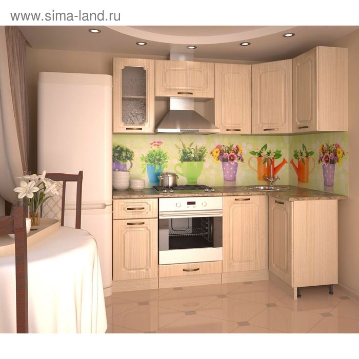 Кухонный гарнитур «Премьера 12 а», правый, 2000×1100 мм, цвет грецкий орех - Фото 1