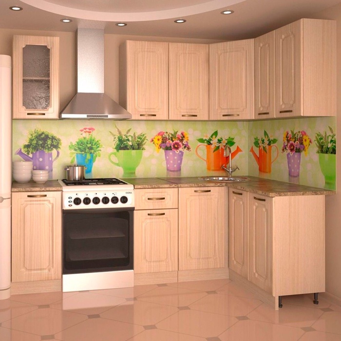 Кухонный гарнитур «Премьера 13», правый, 1800×1200 мм, цвет акация - Фото 1