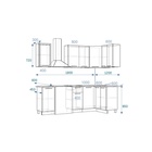 Кухонный гарнитур «Премьера 13», правый, 1800×1200 мм, цвет акация - Фото 3