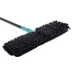 Швабра для мытья пола плоская Доляна, двусторонняя насадка из микрофибры 43×13 см, телескопическая ручка 75-120 см - Фото 4