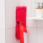 Швабра для мытья пола с распылителем Доляна, двусторонняя насадка из микрофибры 40×14 см, металлическая ручка 125 см, МИКС - Фото 4