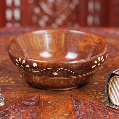 Салатник «Роспись», 4.5×12.5×12.5 см, дерево