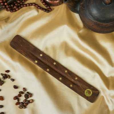 Подставка под благовония «Инь-ян», 0.5×3.5×26 см, дерево