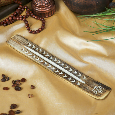 Подставка под благовония «Клевер», 0.5×3.5×26 см, дерево