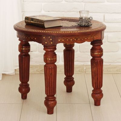 Стол резной «Звезда», 48×52×52 см, дерево