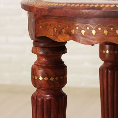 Стол резной «Звезда», 48×52×52 см, дерево