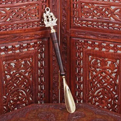 Ложка для обуви «Корабль», 36×5×2.5 см, латунь