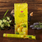 Благовония "HEM" 20 палочек угольные lime lemon - фото 3691410