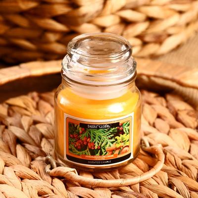Свеча в банке «Сандал и кедр» 100 г (вес брутто 247 г) 6×9×9 см