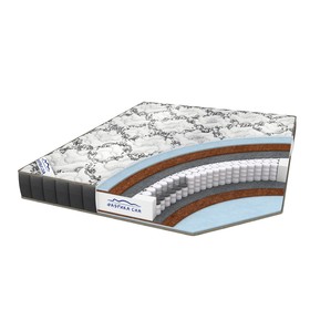 Матрас Фабрика сна «Меркурий Black and White», размер 140х190 см, высота 18 см, трикотаж