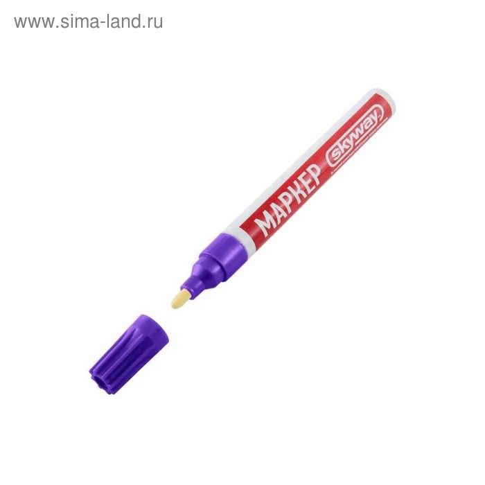 Маркер-карандаш Skyway, от сколов и царапин,наконечник из фетра, фиолетовый, S03501005