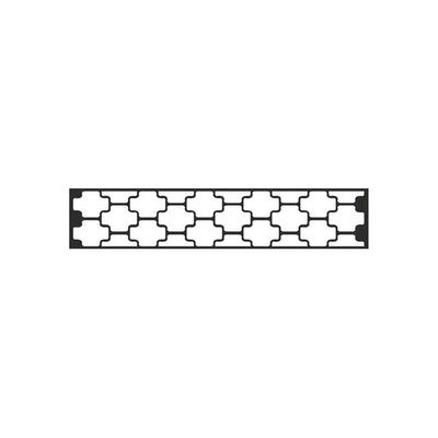 Набор наклеек Узор №6 светоотр.плоттер (50х250) цвет серебро (упак 1шт) Skyway , Л1819