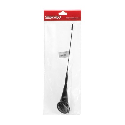 Антенна декоративная Skyway, 27 см, основание 70×50 мм, черный , S00201009