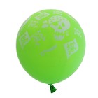 Шар латексный 25 шт. череп цвет цвета МИКС10" - Фото 3