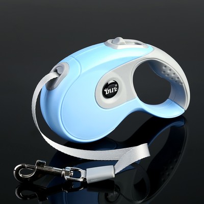 Рулетка DIIL, 3 м, до 10 кг, лента, прорезиненная ручка, голубая с серым