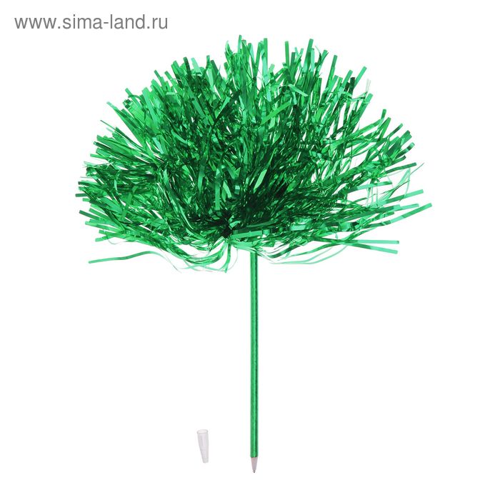 Ручка "Помпон", цвет зеленый - Фото 1