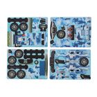 3D конструктор картонный «Военный джип», 84 детали - Фото 6