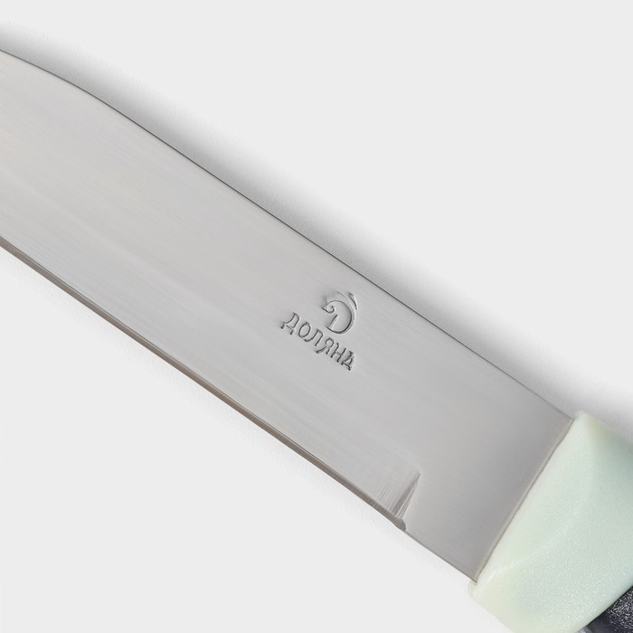 Нож для овощей кухонный Доляна «Страйп», лезвие 7,5 см, цвет синий - фото 1908330284