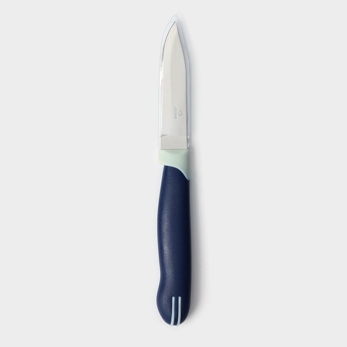 Нож для овощей кухонный Доляна «Страйп», лезвие 7,5 см, цвет синий - фото 1908330285