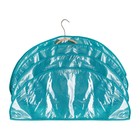 Чехлы-накидки на вешалку «Милан», 60 х 18 см, 4 шт., цвет бирюзовый - Фото 2