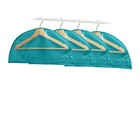 Чехлы-накидки на вешалку «Милан», 60 х 18 см, 4 шт., цвет бирюзовый - Фото 3