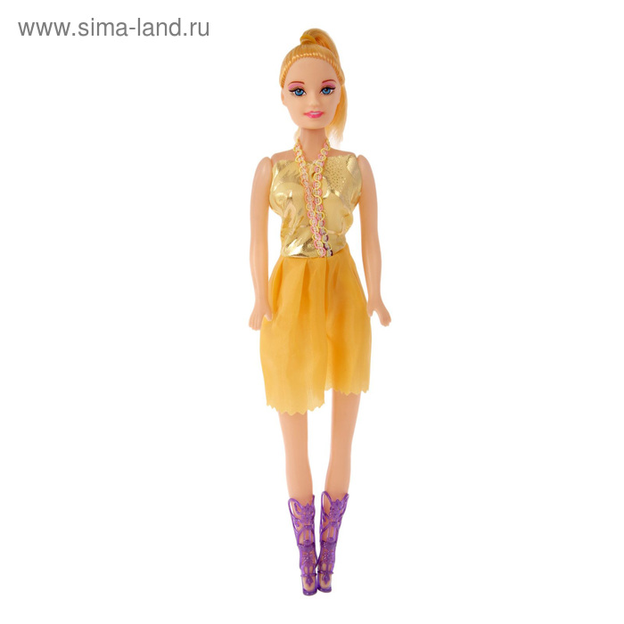 Кукла модель "Лиза" в платье, МИКС - Фото 1