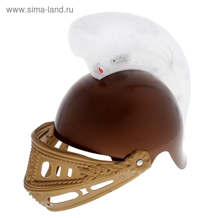 Карнавальный шлем-маска, цвет коричневый - Фото 1